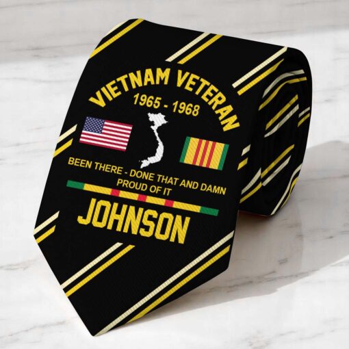 Personalized Vietnam Veteran Tie QFTD5230501 - Image 2