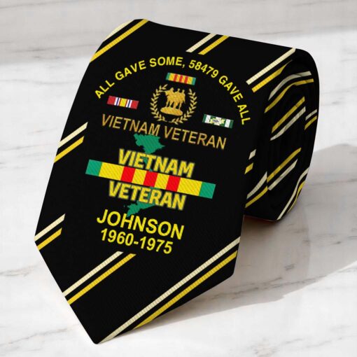 Personalized Vietnam Veteran Tie QFTD5230502 - Image 2