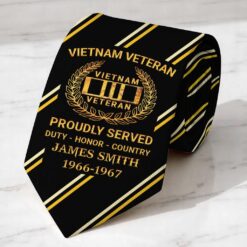Personalized Vietnam Veteran Tie QFTD5230504