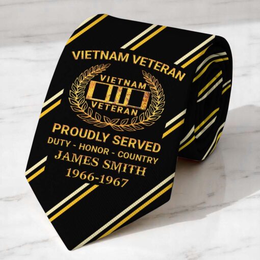 Personalized Vietnam Veteran Tie QFTD5230504