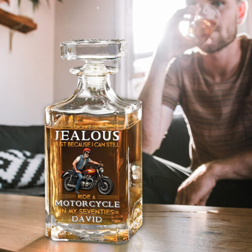 Personalized Motorcycle Whiskey Bottle UKHH5260504 - Image 3