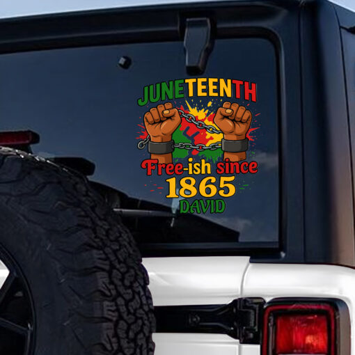 Personalized Juneteenth Car Sticker UKNT5300502 - Image 3