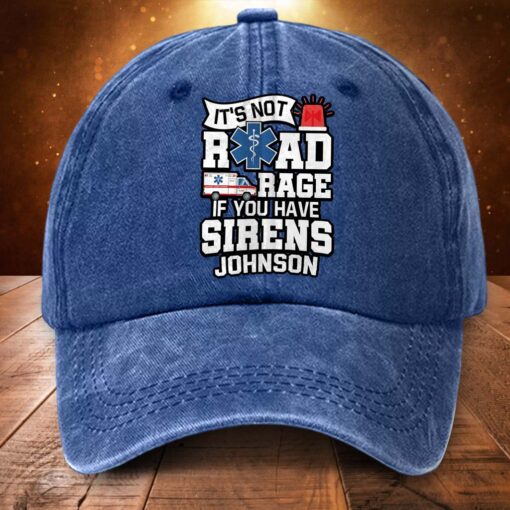 Personalized EMS Distressed Washed Cotton Printed Hat MQND5240504 - Image 3