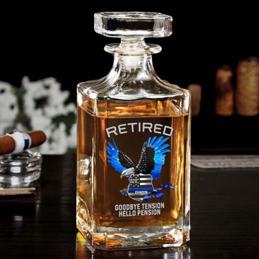 Personalized Police Distressed Washed Whiskey Bottle MQND5070507 - Image 2