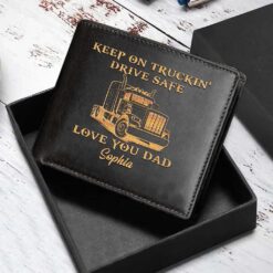 Personalized Truck Diver Leather Wallet MQND5090502