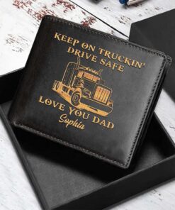 Personalized Truck Diver Leather Wallet MQND5090502