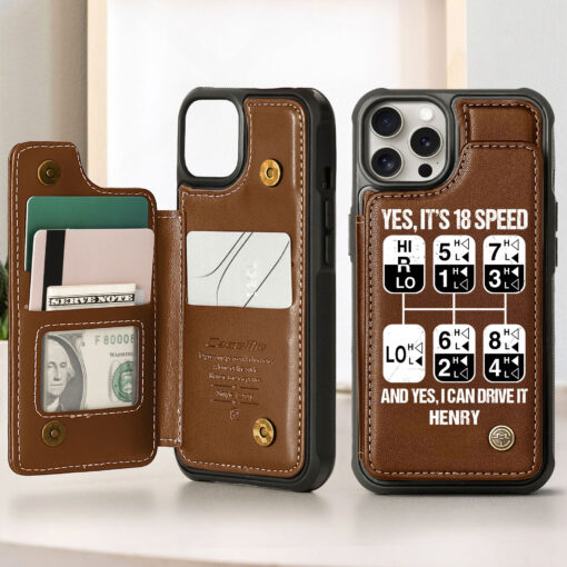 Personalized Truck Driver Leather Flip Wallet Phone Case MQHH5090504 - Image 2