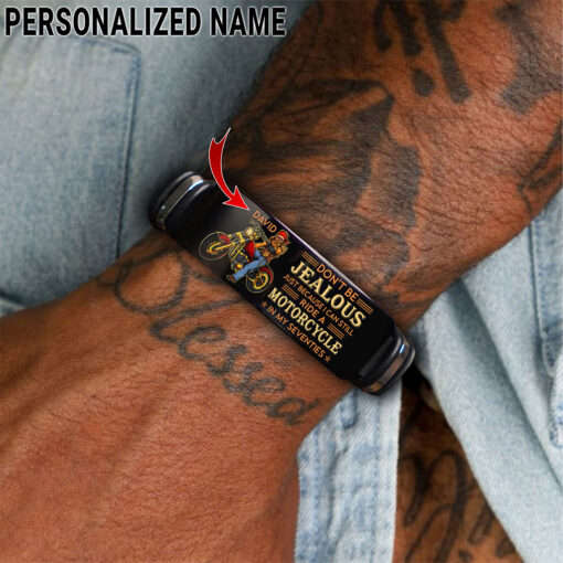 Personalized Motorcycle Bracelet UKTZ5080503 - Image 3