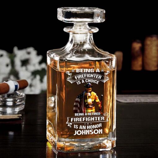 Personalized Fire Fighter Whiskey Bottle MQHM5120503 - Image 2