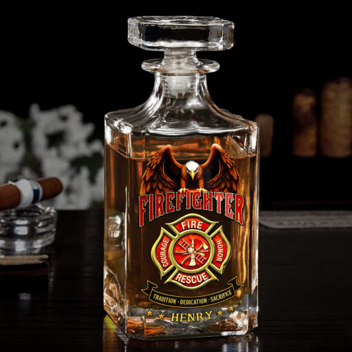Custom Firefighter Whisky Bottle THHH5130501 - Image 2