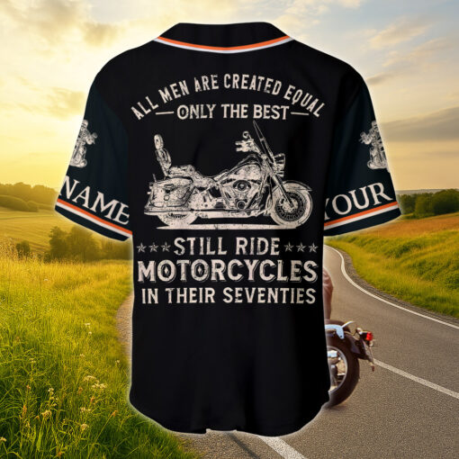 Personalized Motorcycle Baseball Jersey, Gift For Biker UKHH5190501 - Image 3