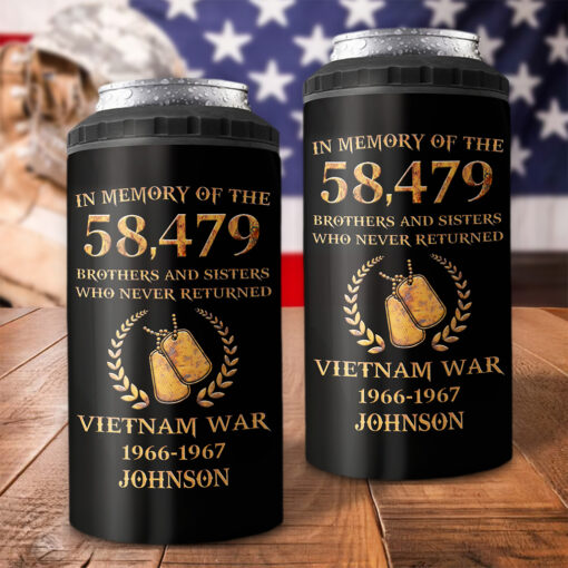 Personalized Vietnam Veteran Can Cooler Tumbler UKNT5150501 - Image 2