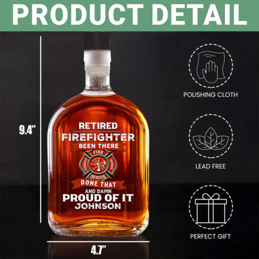 Custom Vietnam Veteran – Proudly Served Whiskey Decanter THTZ5210510 - Image 2
