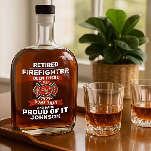Custom Vietnam Veteran – Proudly Served Whiskey Decanter THTZ5210510 - Image 3
