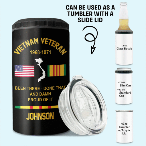 Personalized Vietnam Veteran Can Cooler Tumbler UKNT5130502 - Image 3