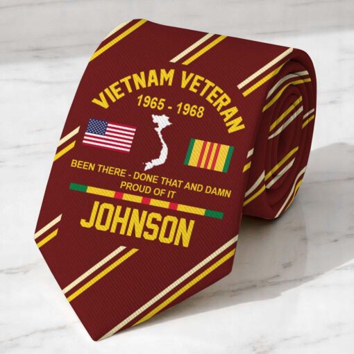 Personalized Vietnam Veteran Tie QFTD5230501 - Image 3