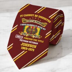 Personalized Vietnam Veteran Tie QFTD5230503