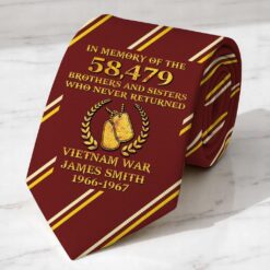 Personalized Vietnam Veteran Tie QFTD5230505