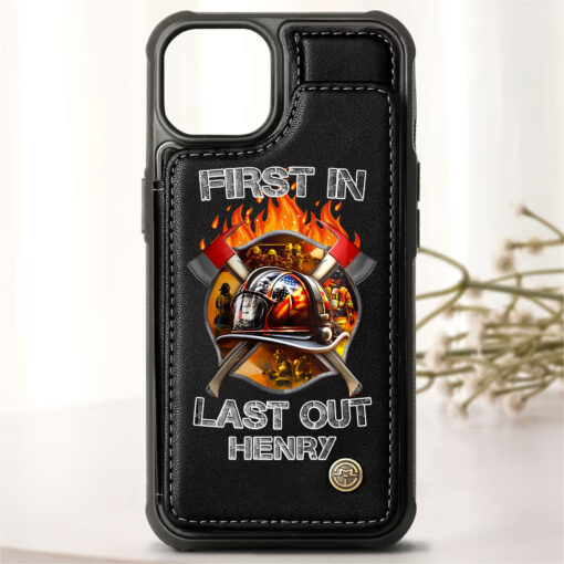 Custom Name Firefighter First In Last Out Flip Phonecase THHH5260502 - Image 3