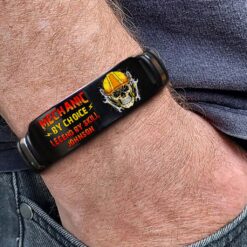 Personalized Mechanic Bracelet, "Mechanic by Choice, Legend by Skill", Silicone Wristband Gift for Men MQND5150503
