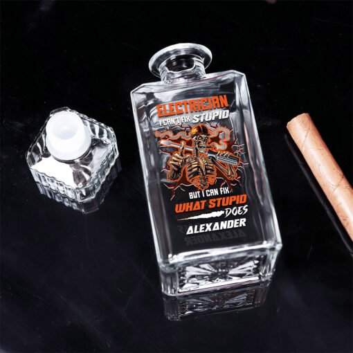 Personalized Electrician Whisky Bottle THNT5070502 - Image 3