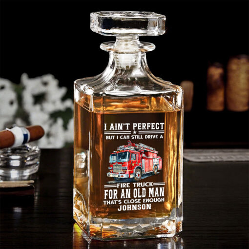 Personalized Firefighter Whiskey Bottle, Gift For Fireman, Retired Firefighter UKTO5080502