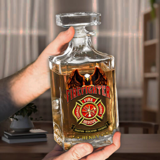 Custom Firefighter Whisky Bottle THHH5130501 - Image 3