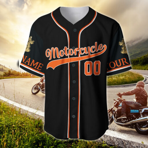 Personalized Motorcycle Whiskey Bottle, Gift For Biker/Baseball Jersey UKHH5140504 - Image 3