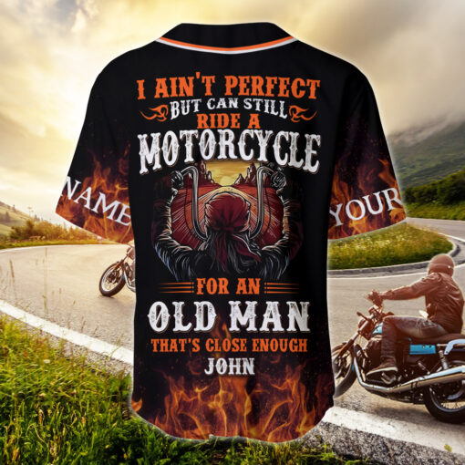 Personalized Motorcycle Baseball Jersey, Gift For Biker UKHH5160501 - Image 3