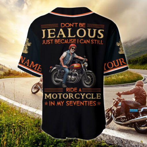 Personalized Motorcycle Baseball Jersey, Gift For Biker UKHH5160502 - Image 3