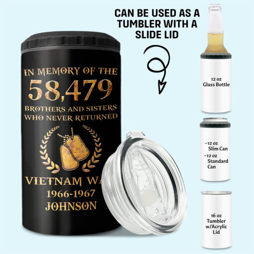 Personalized Vietnam Veteran Can Cooler Tumbler UKNT5150501 - Image 3