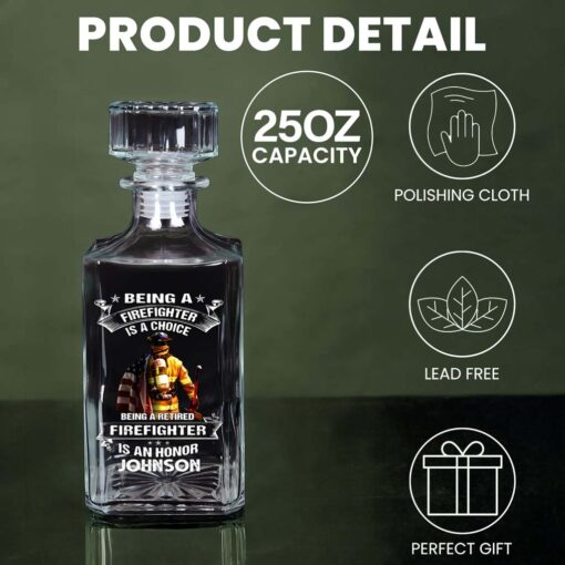 Personalized Fire Fighter Whiskey Bottle MQHM5120503 - Image 4