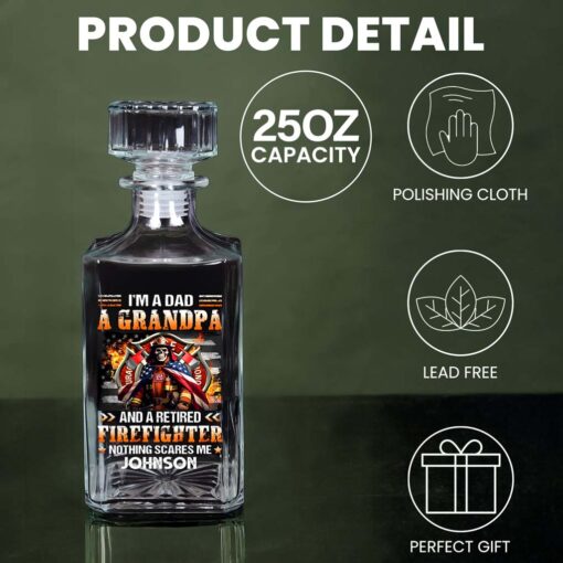 Personalized Fire Fighter Whiskey Bottle MQHM5120505 - Image 4