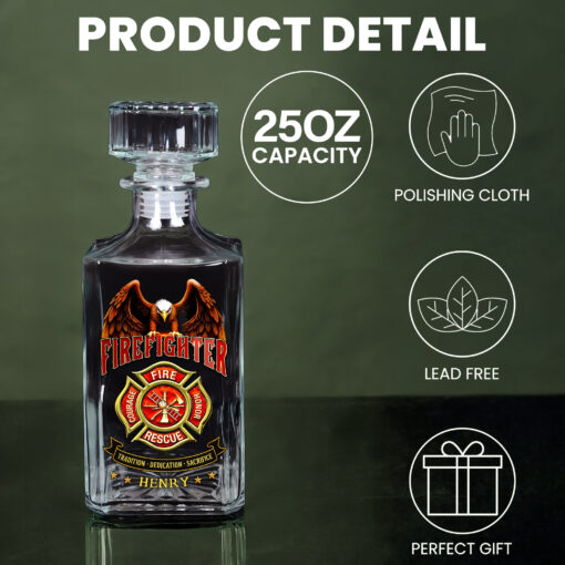 Custom Firefighter Whisky Bottle THHH5130501 - Image 4