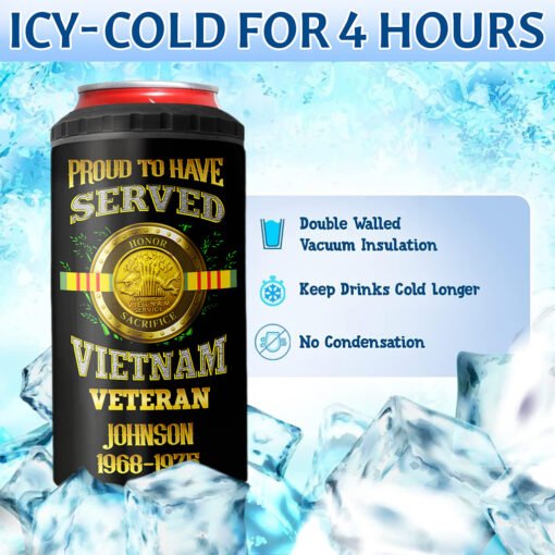 Personalized Vietnam Veteran Can Cooler Tumbler UKNT5150503 - Image 4