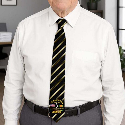 Personalized Vietnam Veteran Tie QFTD5230501 - Image 4