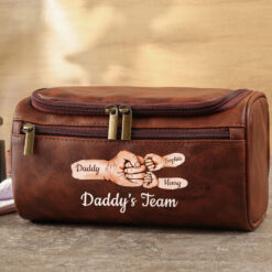 Personalized Dad Leather Toiletry Bag QFHH5070504