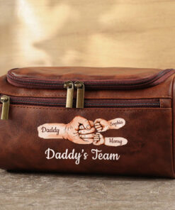 Personalized Dad Leather Toiletry Bag QFHH5070504