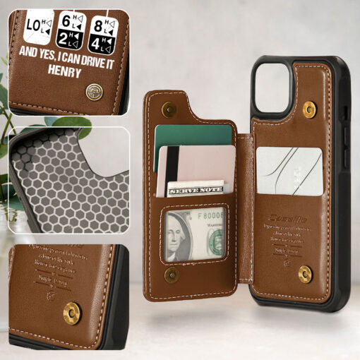 Personalized Truck Driver Leather Flip Wallet Phone Case MQHH5090504 - Image 3