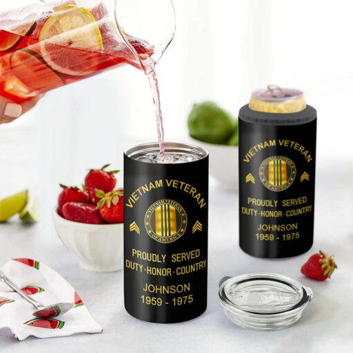 Personalized Vietnam Veteran Can Cooler Tumbler UKNT5130504 - Image 5