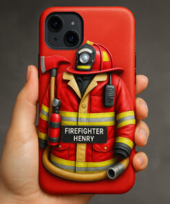 Personalized Firefighter Phone Case, Retired Firefighter Gift, Gift For Fireman UKHH5060505