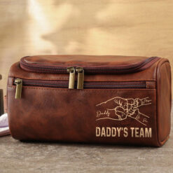 Personalized Dad Leather Toiletry Bag QFHH5050503