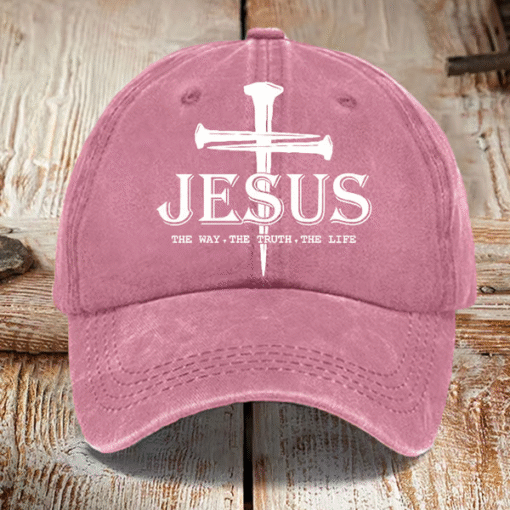 Jesus The Way The Truth The Life Christian Cross Faith Hat MQML5090501 - Image 4