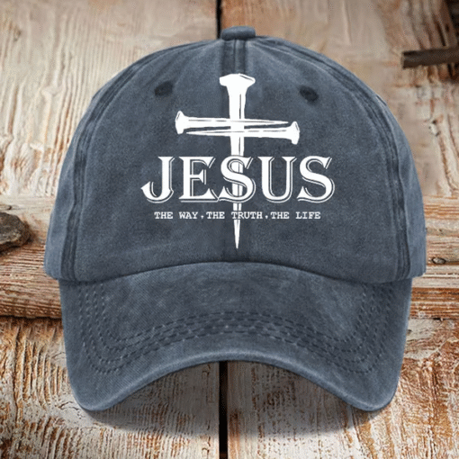 Jesus The Way The Truth The Life Christian Cross Faith Hat MQML5090501 - Image 6