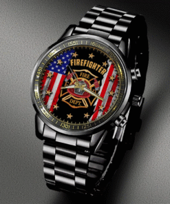 Custom Firefighter Watch – Personalized Engraved Name Gift for Fireman MQTZ5130504