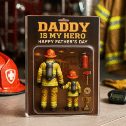 Firefighter Custom Figure Personalized Acrylic Block Plaque, Father's Day Gift for Dad, Gift for Husband MQTO5150502