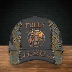 Personalized Firefighter Baseball Cap – Fully Vaccinated by the Blood of Jesus Cap for Christian Firefighters MQHH5210550