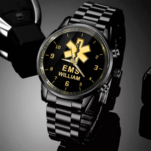 Personalized EMS Medical Logo Custom Name Watch Printed MQND5240550 - Image 3