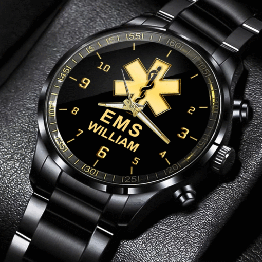 Personalized EMS Medical Logo Custom Name Watch Printed MQND5240550 - Image 2
