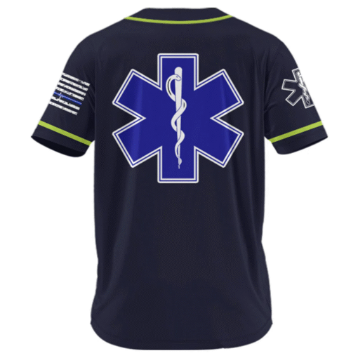 Custom EMS Baseball Jersey – Personalized EMT Shirt, First Responder Gift MQML5260550 - Image 4